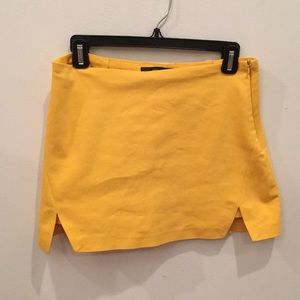 ZARA yellow skirt with shorts under.